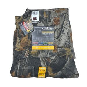 Carhartt Work Camo Dungaree Fit Pants Mens 40X32‎ B158 CMO Camo NWT Hardwoods